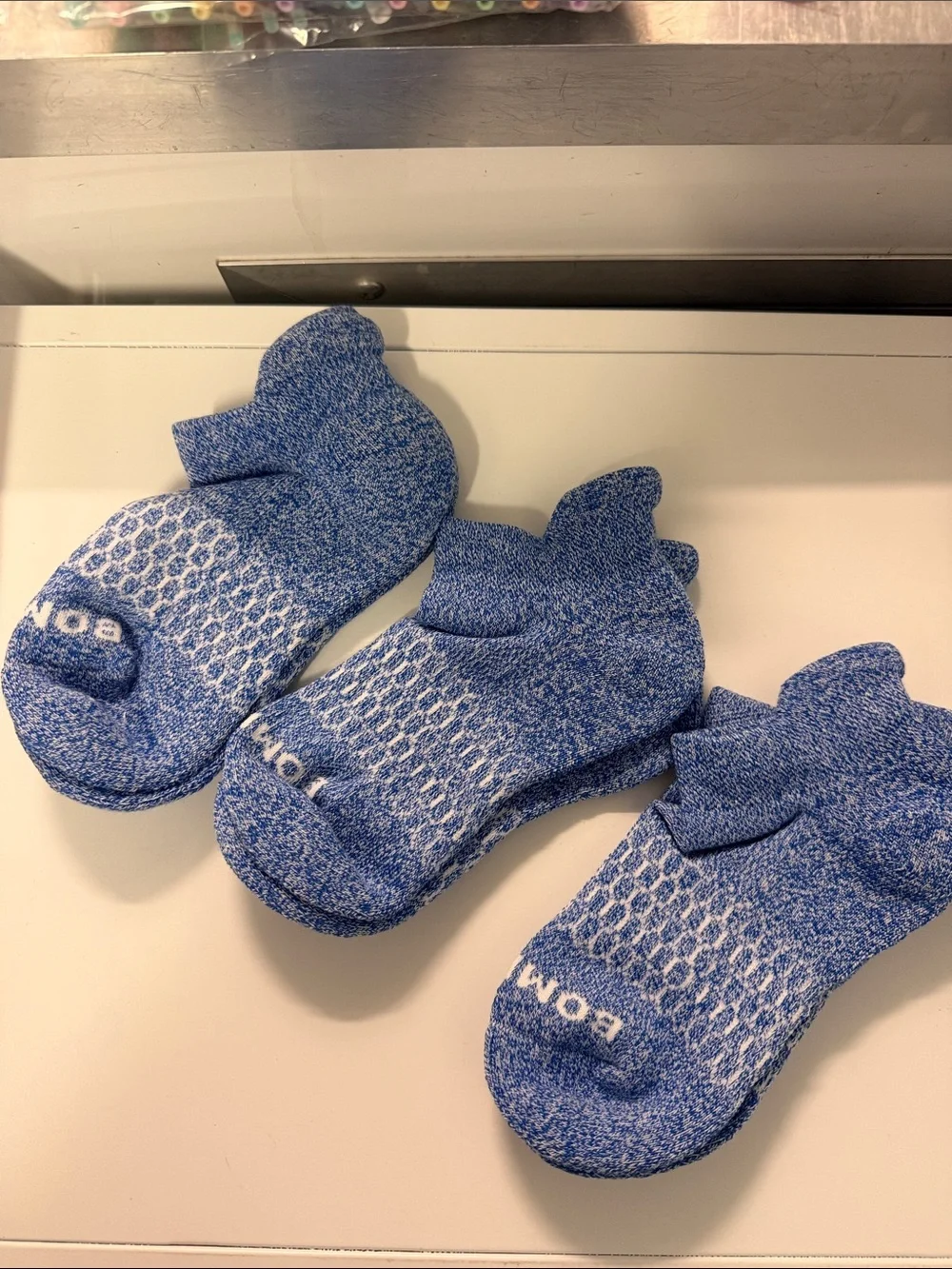 Bombas Low-Cut Socks - Heather Blue (3 Pack)